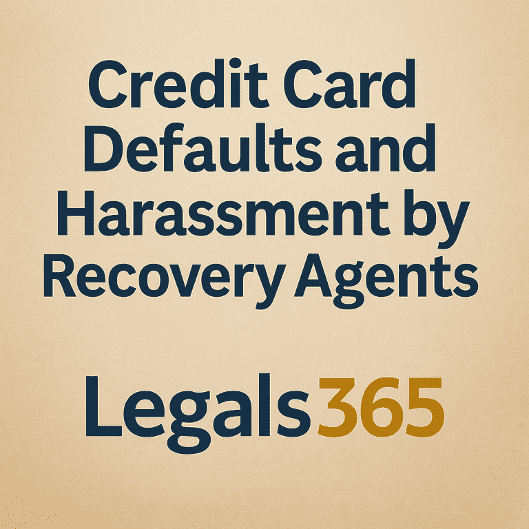 Credit Card Defaults and Harassment by Recovery Agents