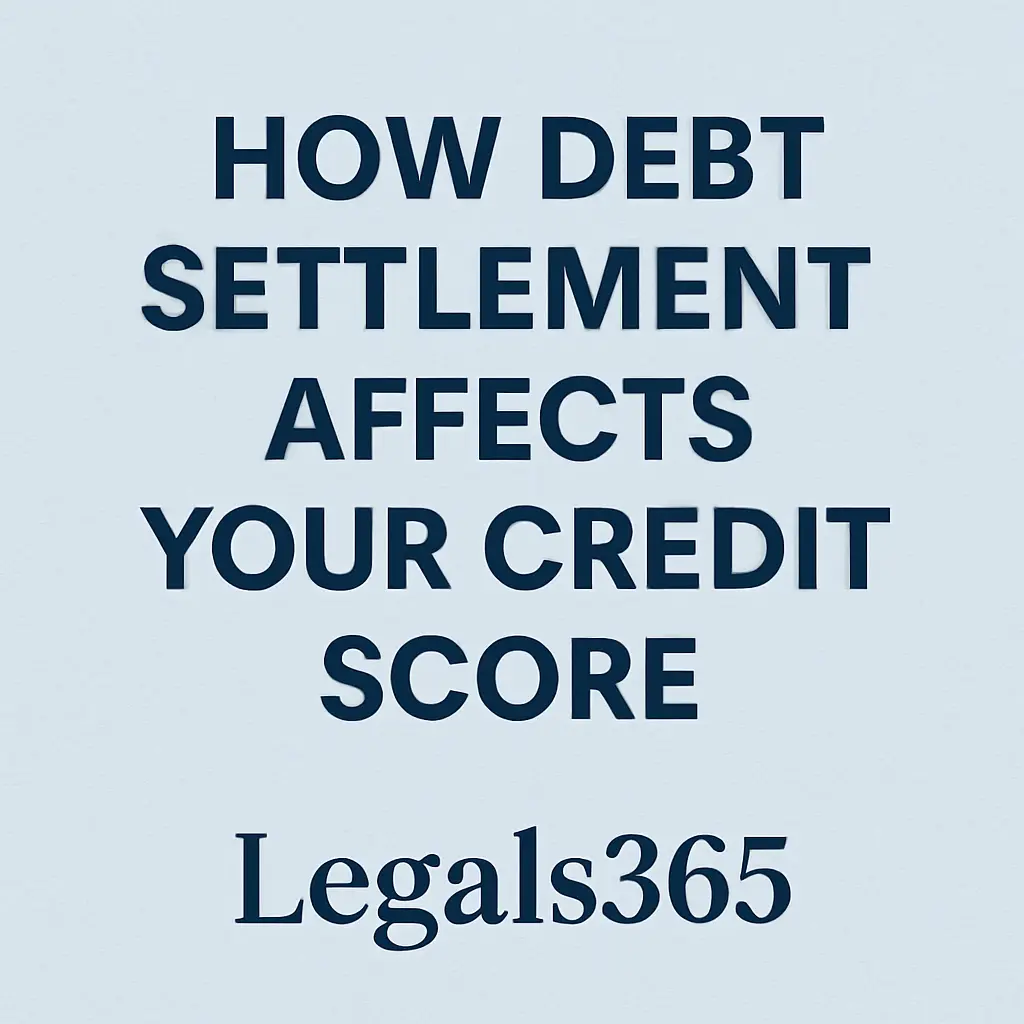 How does debt settlement affect my credit score?